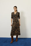 Vestido Midi Bio Jersey Estampa Melodia Lucidez