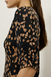 Vestido Midi Bio Jersey Estampa Melodia Lucidez