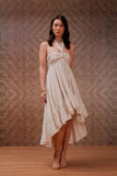 Vestido Midi Bordado Verona Mullet Marzipan Litt
