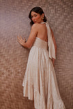 Vestido Midi Bordado Verona Mullet Marzipan Litt