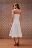 Vestido Midi Bridões Off White Litt