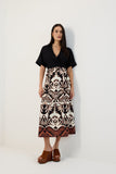 Vestido Midi Chemise Cinto Tramas Lucidez