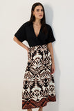 Vestido Midi Chemise Cinto Tramas Lucidez