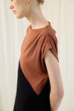 Vestido Midi Crepe Tricolor Lucidez