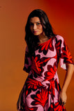 Vestido Midi Felipa Golden Fields Pink Totem