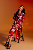 Vestido Midi Felipa Golden Fields Pink Totem