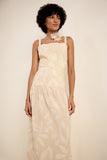Vestido Midi Jardim Bege Lucidez
