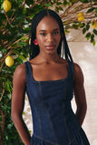 Vestido Midi Jeans Escuro Litt