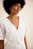 Vestido Midi Laise Entremeio Branco Lucidez