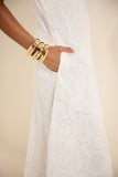 Vestido Midi Laise Entremeio Branco Lucidez