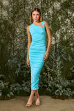 Vestido Midi Lavinia Azul Sardenha Fabulous Agilita