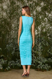 Vestido Midi Lavinia Azul Sardenha Fabulous Agilita