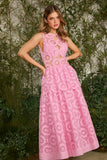 Vestido Midi Lucinda Rosa Bubble Fabulous Agilita