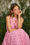 Vestido Midi Lucinda Rosa Bubble Fabulous Agilita
