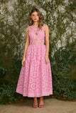 Vestido Midi Lucinda Rosa Bubble Fabulous Agilita