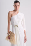 Vestido Midi Manga Ampla Ombro Só Alphorria