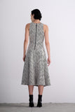 Vestido Midi Recortes Canoa Alphorria