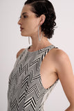 Vestido Midi Recortes Canoa Alphorria