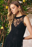 Vestido Midi Renda Verona Preto Litt