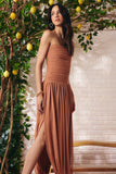 Vestido Midi Tule Moulage Rosewood Litt