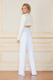 Modelo vestindo Calça Jeans Branca Fabulous Agilita